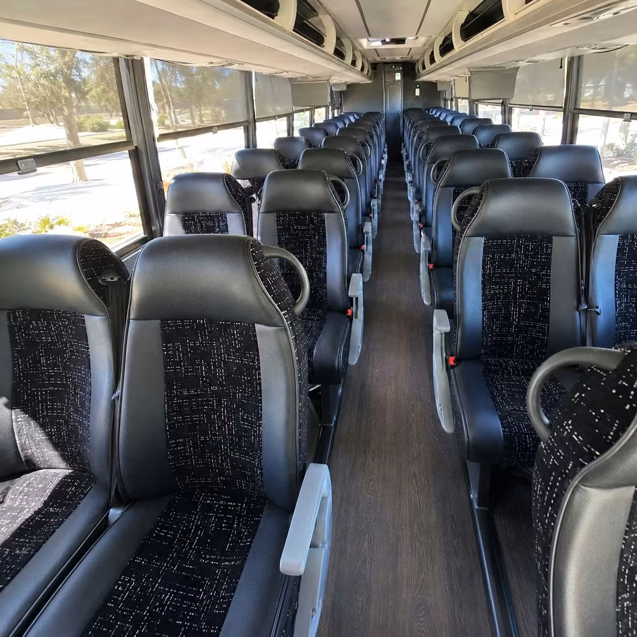 oakland park charter bus interior
