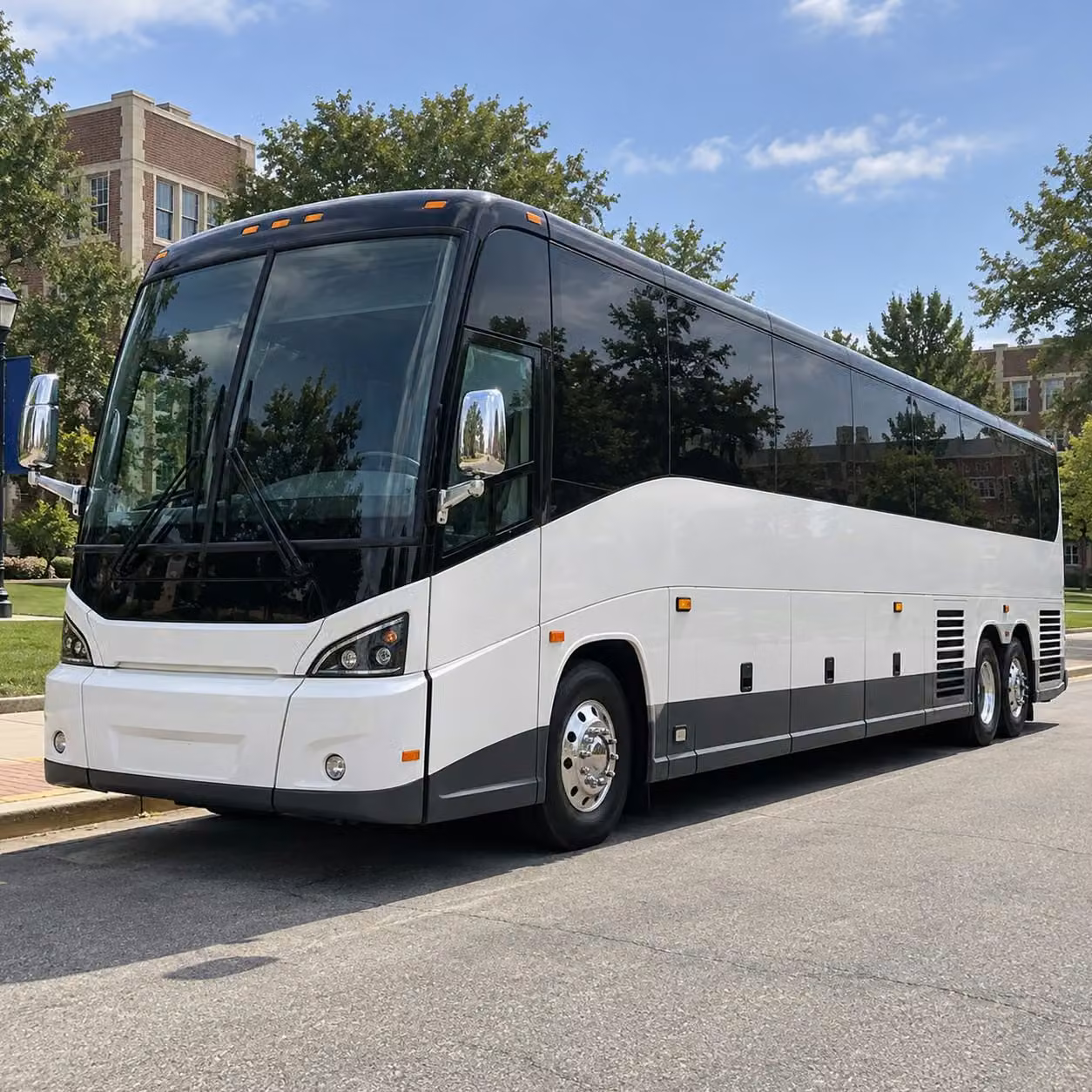 oakland park corporate groups travel better with long distance charter bus rentals