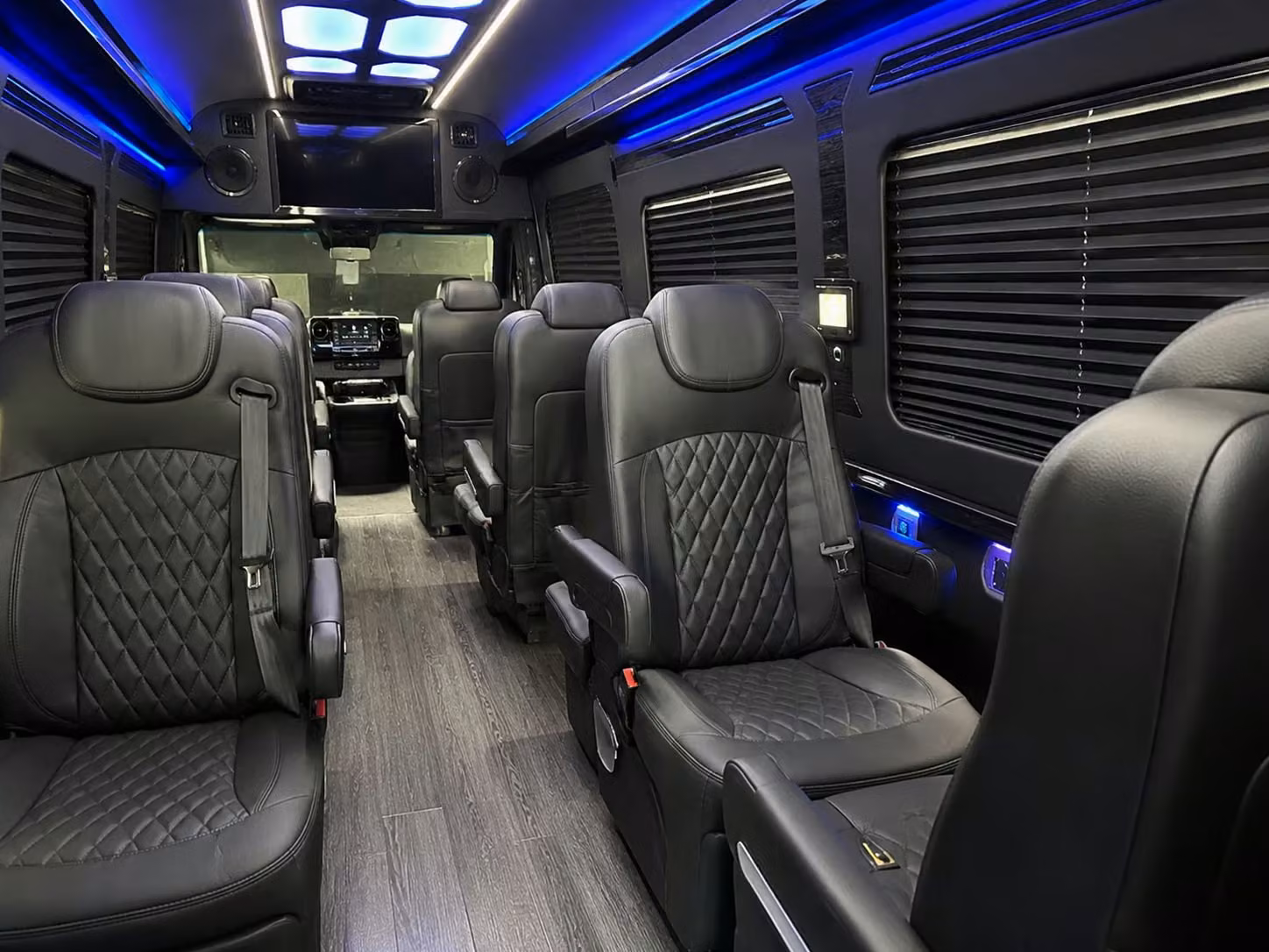 sprinter van with driver inside